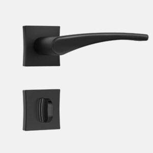 FECHADURA STAM 3500 (CLASSIC) BANHEIRO BLACK ROSETA QUADRADA WC