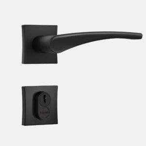 FECHADURA STAM 3500 (CLASSIC) EXTERNA BLACK ROSETA QUADRADA