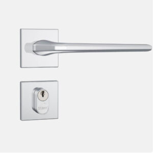 FECHADURA STAM 803/27 EXTERNA INOX ROSETA QUADRADA