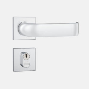 FECHADURA STAM 803/39 EXTERNA INOX ROSETA QUADRADA