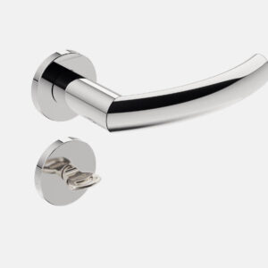FECHADURA STAM IX40 MAQ40 BANHEIRO INOX POLIDO ROSETA REDONDA WC