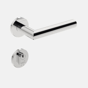 FECHADURA STAM 803/IX410 EXTERNA INOX ROSETA REDONDA