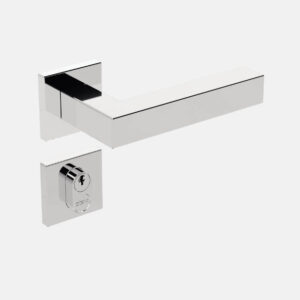 FECHADURA STAM IX420 MAQ40 EXTERNA INOX POLIDO ROSENTA QUADRADA
